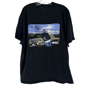 Ice Cube Graphic Tee 2XL Black Short Sleeve Hip Hop Album Cover Rap Tee Modern